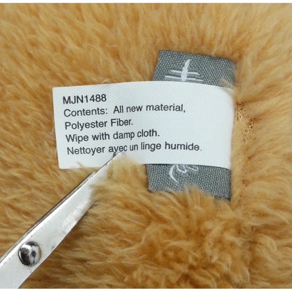 Hallmark Halloween Bandit Bear Plush Brown Orange Trick or Treat Mask MJN1488 9